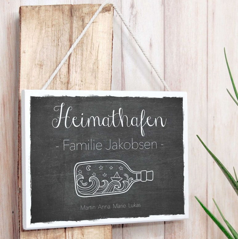 Türschild Heimathafen