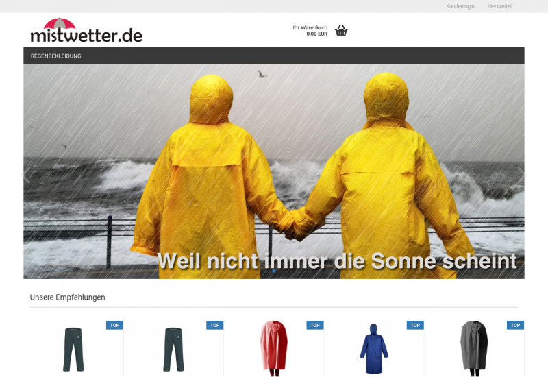 Mistwetter.de - Schöne Regenbekleidung