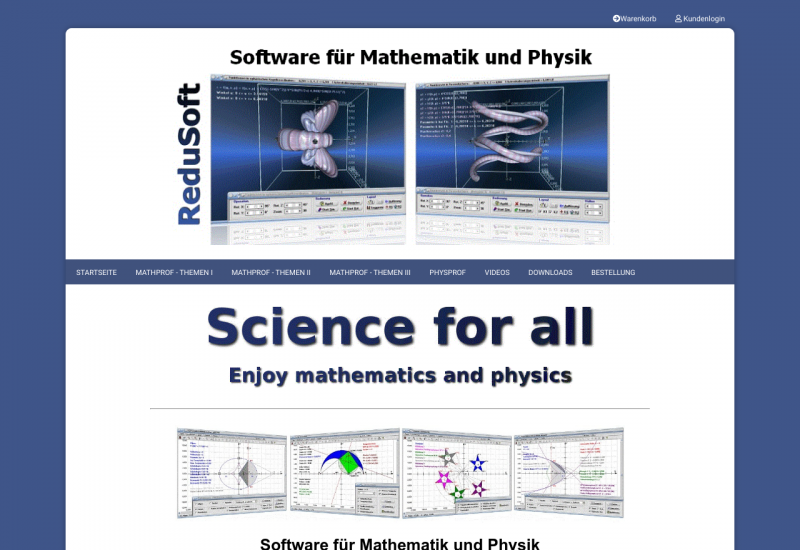ReduSoft - Interaktive Software für Mathematik und Physik