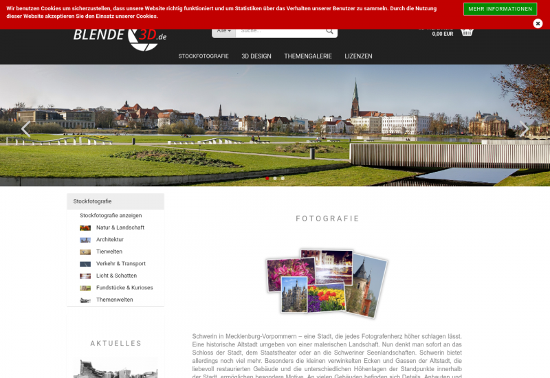 Blende3D-Die Stockplattform aus Schwerin