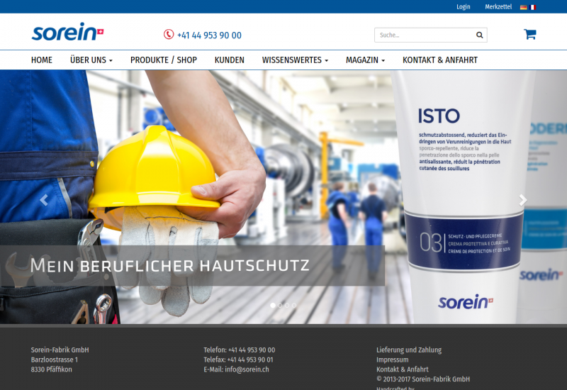 Sorein GmbH - Hautschutz, Hautreingung, Hautpflege